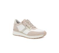 Pavers Women's Chunky Zip & Lace Two Tone Trainers in Beige | Size: 6 Pavers Beige 6