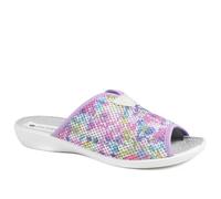 Pavers Comfort Slip On Mule Slippers - Purple Multi Size 7
