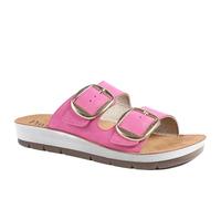 Pavers Cushioned Buckled Slip On Sandals - Fuschia Size 3
