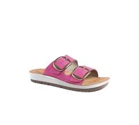 Pavers Cushioned Buckled Slip On Sandals - Fuschia Size 4