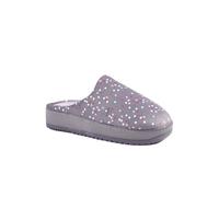 Pavers Cushioned Memory Foam Mule Slippers - Lilac Multi Size 6