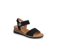 Pavers Women's Cushioned Touch-Fasten Sandals in Black | Size: 6 Pavers Black 6