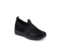 Pavers Cushioned Wedge Slip-On Shoes In Black Black 7