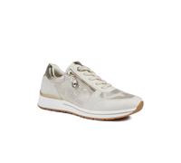Cushioned Zip Up Trainers - Beige Size 7