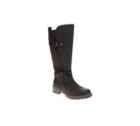 Pavers Dual-Buckle Long Boots In Black Black 5