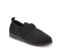 Pavers Dual Touch-Fasten Slippers - Black Size 11