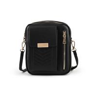 Pavers Dual-Zip Mini Handbag - Black Size ONE