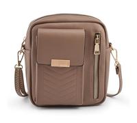Pavers Dual-Zip Mini Handbag - Coffee Size ONE