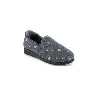 Pavers Just Step In Memory Foam Slippers - Grey Size 6