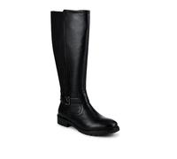 Pavers Elastic Fit Zip Up Long Boots - Black Size 6