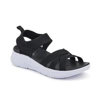 Pavers Elasticated Slip-On Sandals - Black Size 8