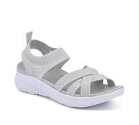 Pavers Elasticated Slip-On Sandals - Grey Size 5