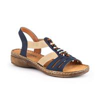 Pavers Elasticated Strappy Sandals - Navy Size 6