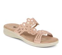Pavers Embellished Floral Mules - Blush Size 8