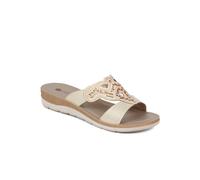 Pavers Embellished Mule Sandals - Gold Size 3