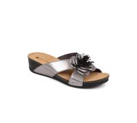 Pavers Embellished Mule Sandals In Metallics Metallics