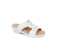 Pavers Embellished Mules Sandals In White White