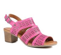 Pavers Fashionable Leather Sandals - Pink Size 5