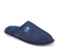 Pavers Faux-Fur-Lined Mule Slippers - Navy Size 9