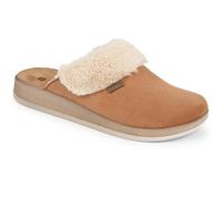 Pavers Faux-Fur Slipper Mules - Camel Size 7