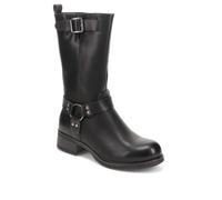 Pavers Faux-Leather Long Boots - Black Size 7