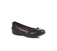 Pavers Flat Ballet Shoes In Black Black 6