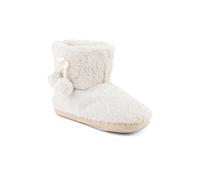 Pavers Fluffy Slippers Boots In Cream Cream 8