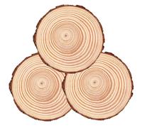 Pavers for Outside Walkway 3PCS, 7.1-7.9 Inch Wooden Garden Pathway, Non Slip Garden Stepping Stones for Outdoor, Yard, Lawn, Patio, Landscape Decor