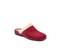 Pavers Heeled Mule Slippers - Burgundy Size 5