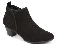 Pavers Heeled Short Ankle Boots - Black Size 4