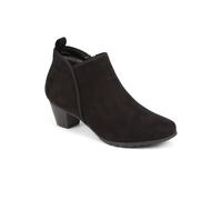 Pavers Heeled Short Ankle Boots In Black Black 6