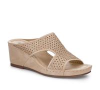 Pavers High Wedge Heel Mules - Natural Size 5