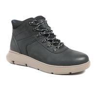 Pavers Just Step In Wide Fit Leather Ankle Boots - Navy Size 9