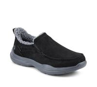Pavers Just Step In Wide Fit Rugged Slippers - Black Size 8