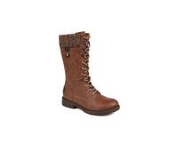 Pavers Womens Lace-Up Calf Boots Tan Size 4