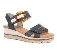 Pavers Ladies Dual Fit Sandals - Stylish Comfortable Wedge Sandals for Casual Wear - Women's Cushioned Footbed and Decorative Buckle - Size 7/40