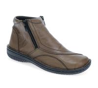 Pavers Ladies Elegant Leather Ankle Boots in Olive with Secure Zip Closure and Comfortable Insole - Durable Quality Shoes - Size UK 8 / EU 41