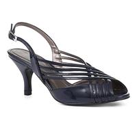 Pavers Ladies Occasion Heels - Navy Patent Size 4 (37)