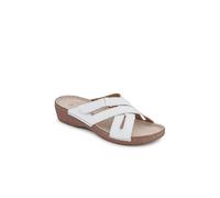 Pavers Womens Leather Adjustable Mules | Spring Summer Collection | Mules Sandal | Pull On