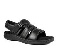 Pavers Leather Buckle Fastening Sandals - Black Size 10