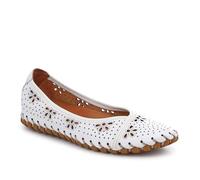 Pavers Leather Cushioned Pumps - White Size 8