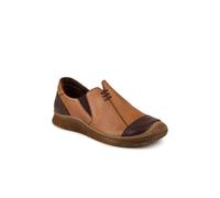 Pavers Leather Slip-On Casual Shoes In Brown Brown 5