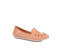 Pavers Leather Slip-On Pumps - Tan Size 4