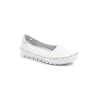 Pavers Leather Slip-On Shoes In White White
