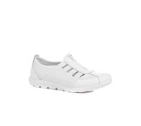 Pavers Leather Slip-On Shoes In White White 5