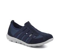 Pavers Leather Slip-On Shoes - Navy Size 5