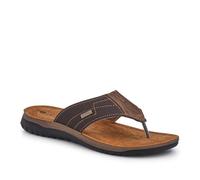 Pavers Leather Toe Post Sandals - Brown Size 12