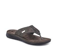 Pavers Leather Toe Post Sandals, Women's Flip Flops - Black Size 8