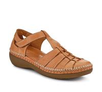 Pavers Women's Leather Touch-Fasten Mary Janes in Brown | Size: 4 Pavers Brown 4