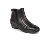 Pavers Lightweight Leather Ankle Boots In Black Black 5